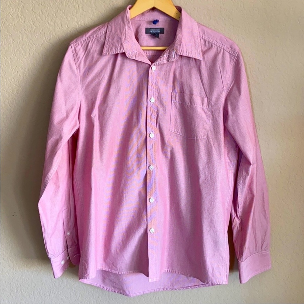 Kenneth Cole pin dot button up shirt